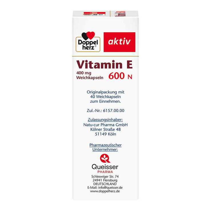 Doppelherz® aktiv Vitamin E 600 N Weichkapseln, 40 St