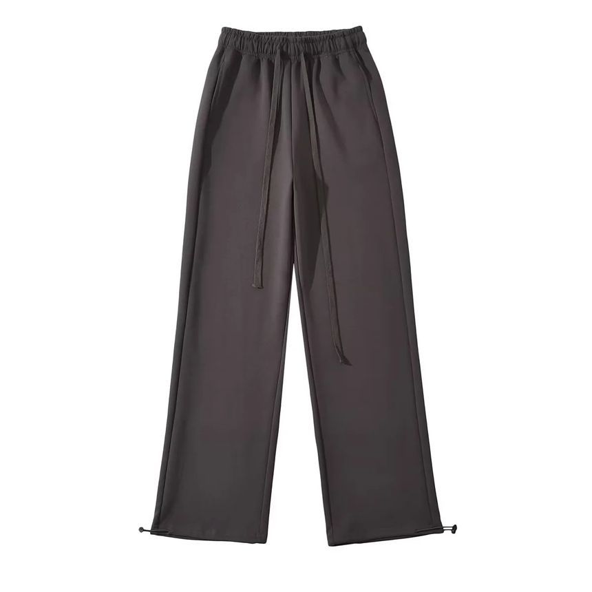 Asiris - Lage, effen, losvallende, wijde joggingbroek
