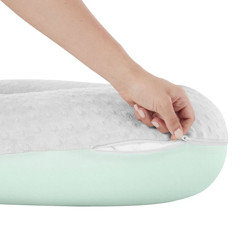Coussin de maternité et d'allaitement Fluffy 2 en 1 - Ecru