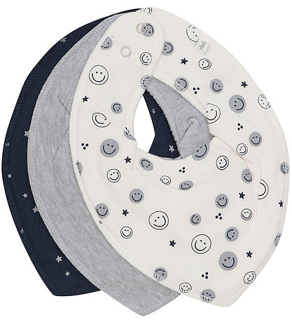 Pippi Babylätzchen - Spitz - 3er-Pack - Dark Navy