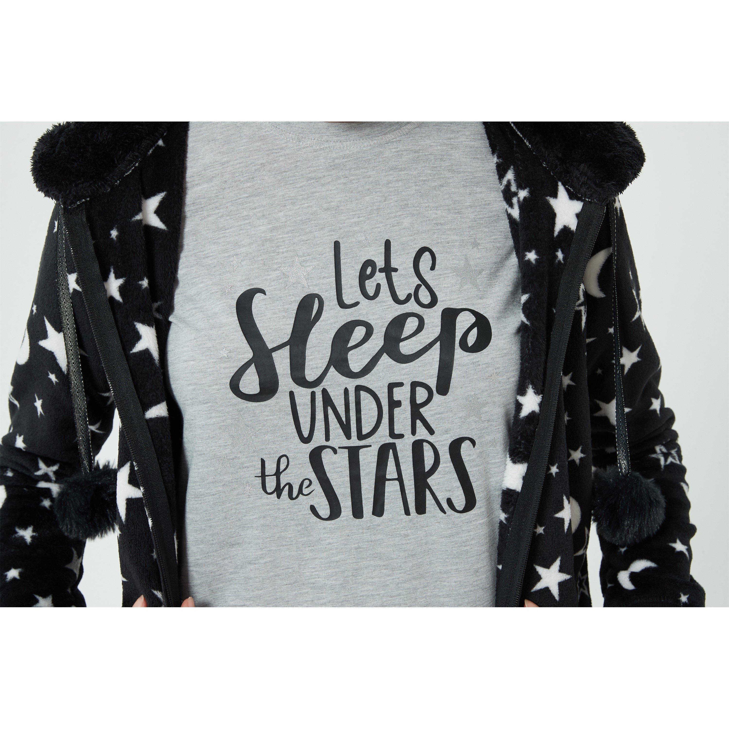 Linea Ladies 4 Piece Star Hooded Lounge Set