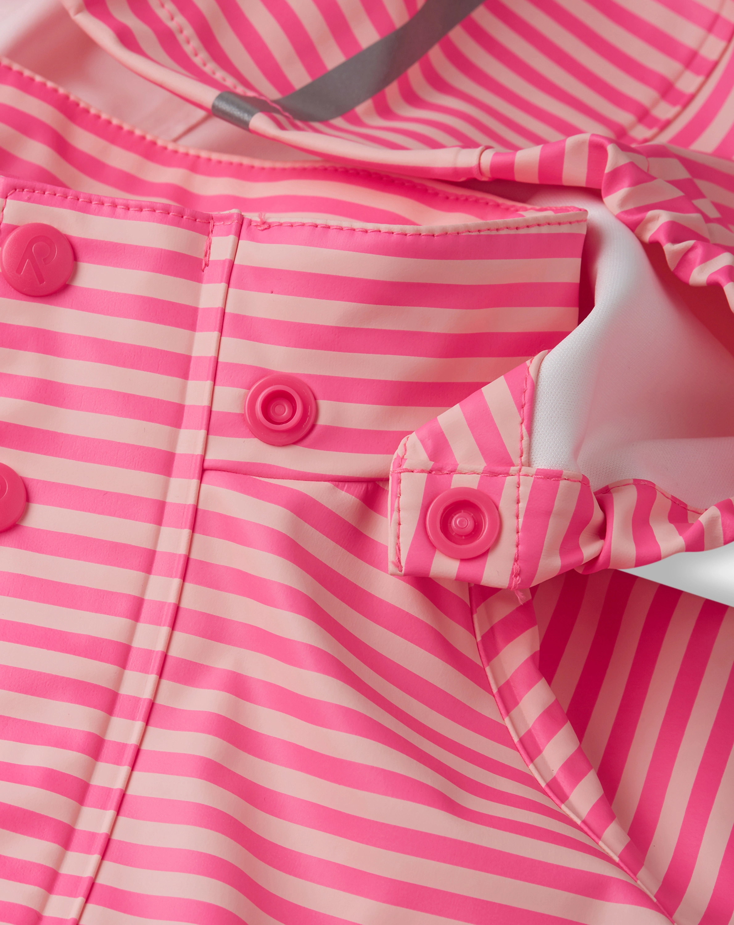 Regenjacke VESI gestreift in powder pink