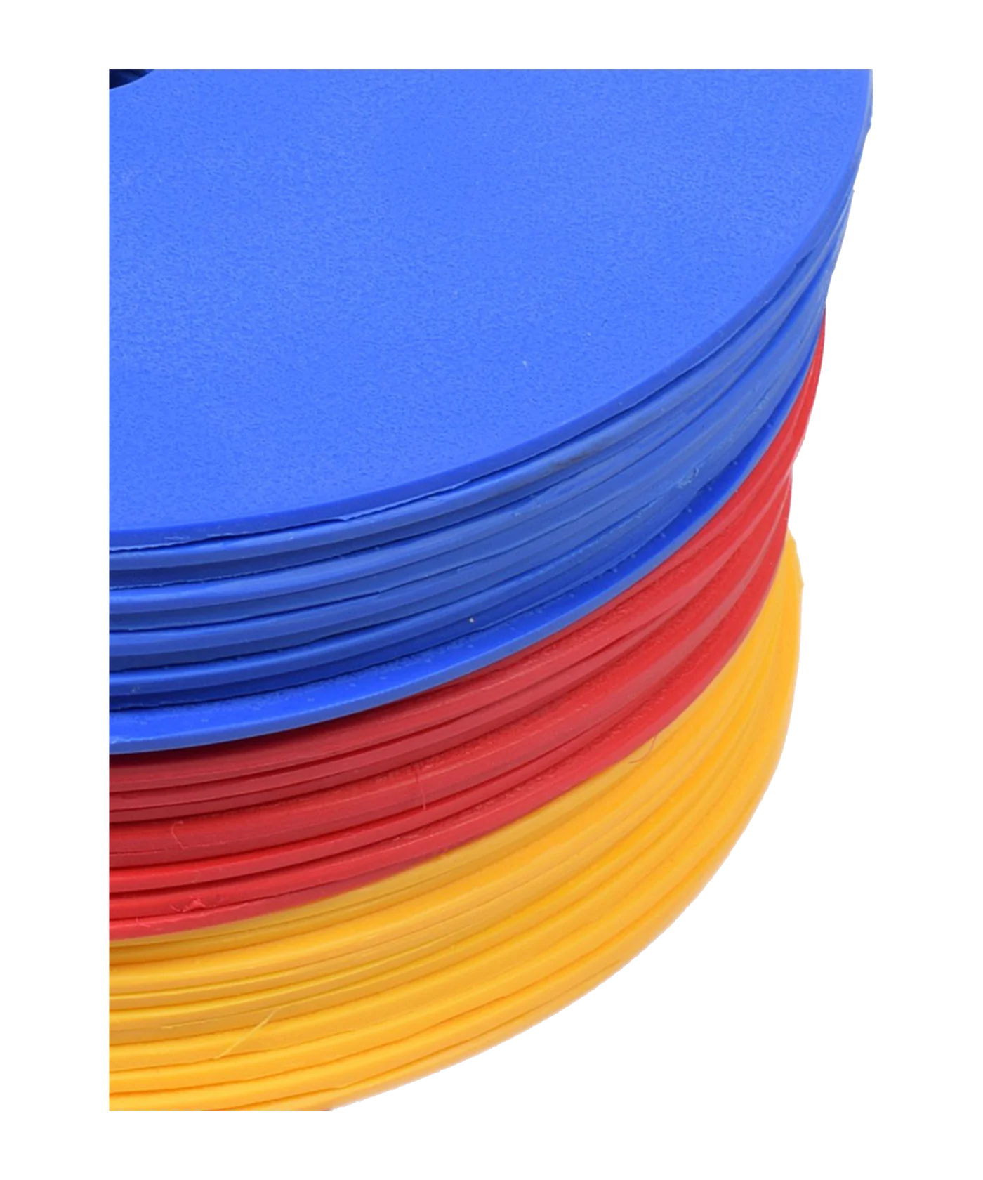 Cawila Floormarker 30er Set + Träger | Markierungsscheiben Gummi | Durchmesser 15cm