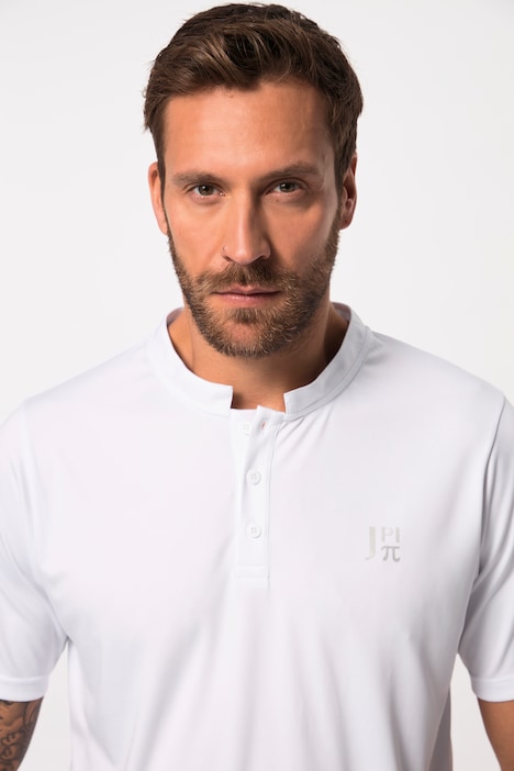 JAY-PI Henley, Tennis, Halbarm, QuickDry, Rundhals, Knopfleiste