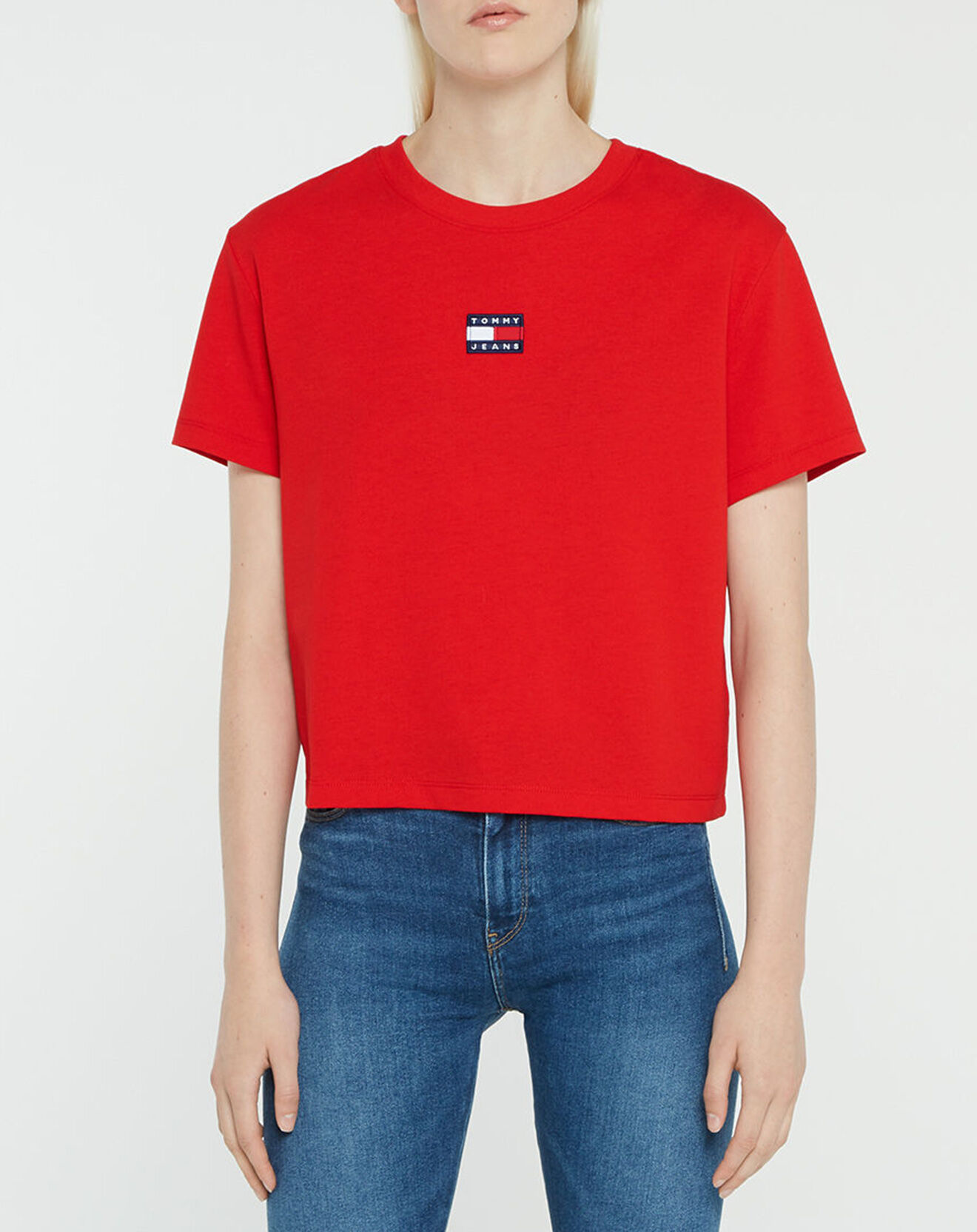 Tommy Jeans T-Shirt Badge rouge