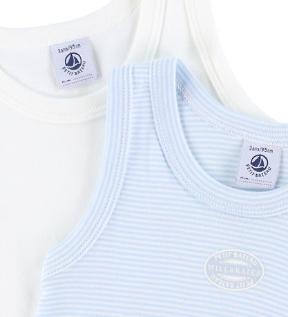 Petit Bateau Undertr?je - 2-pak - Hvid/Bl?