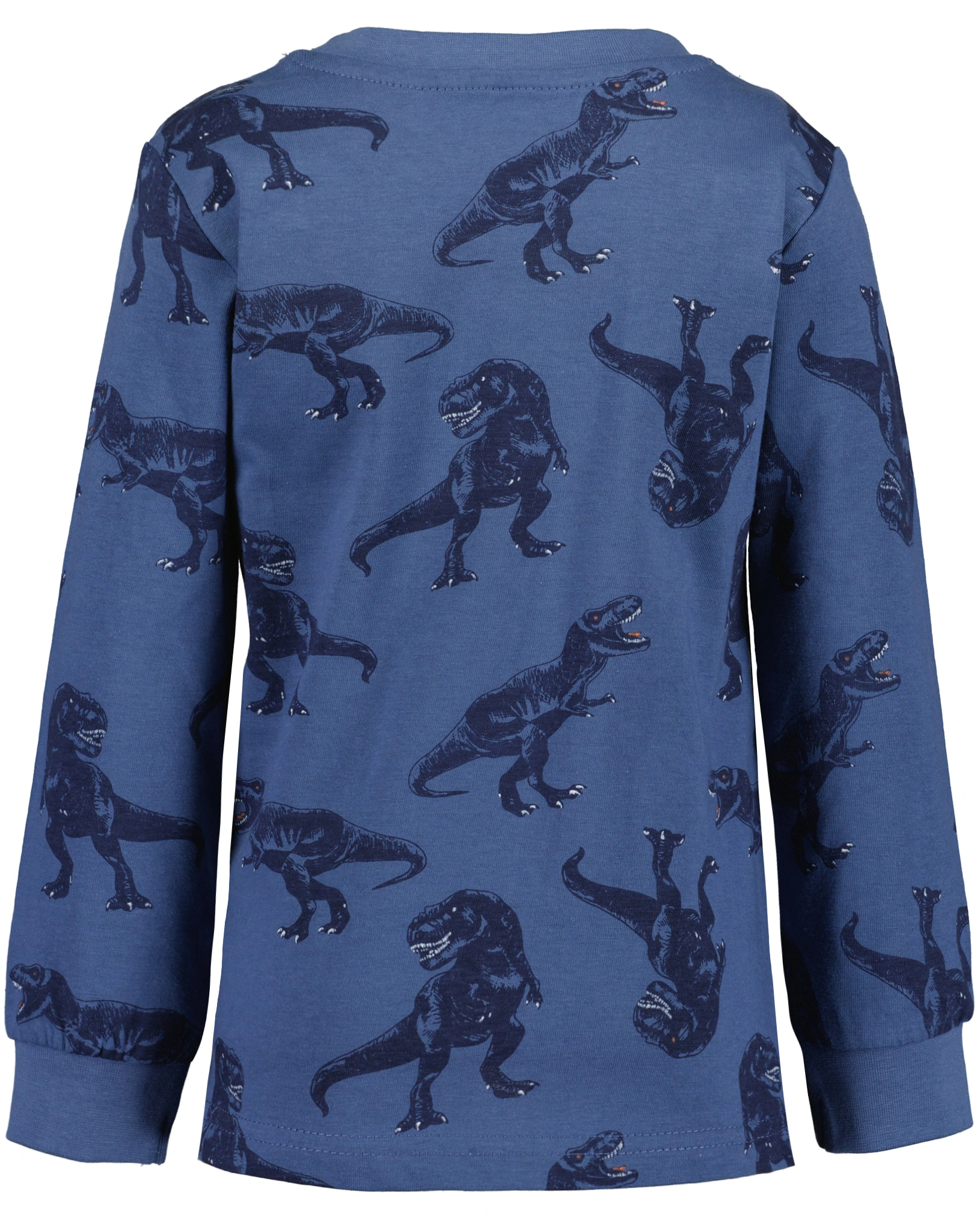 Schlafanzug lang T-REX AOP in jeansblau