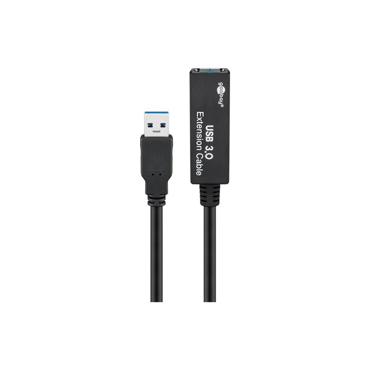 Goobay Active USB 3.0 skjøtekabel, svart