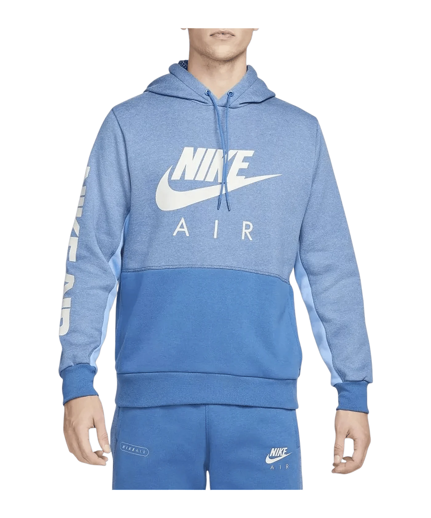 Nike Air Brushed-Back Fleece Hoody Blau F407