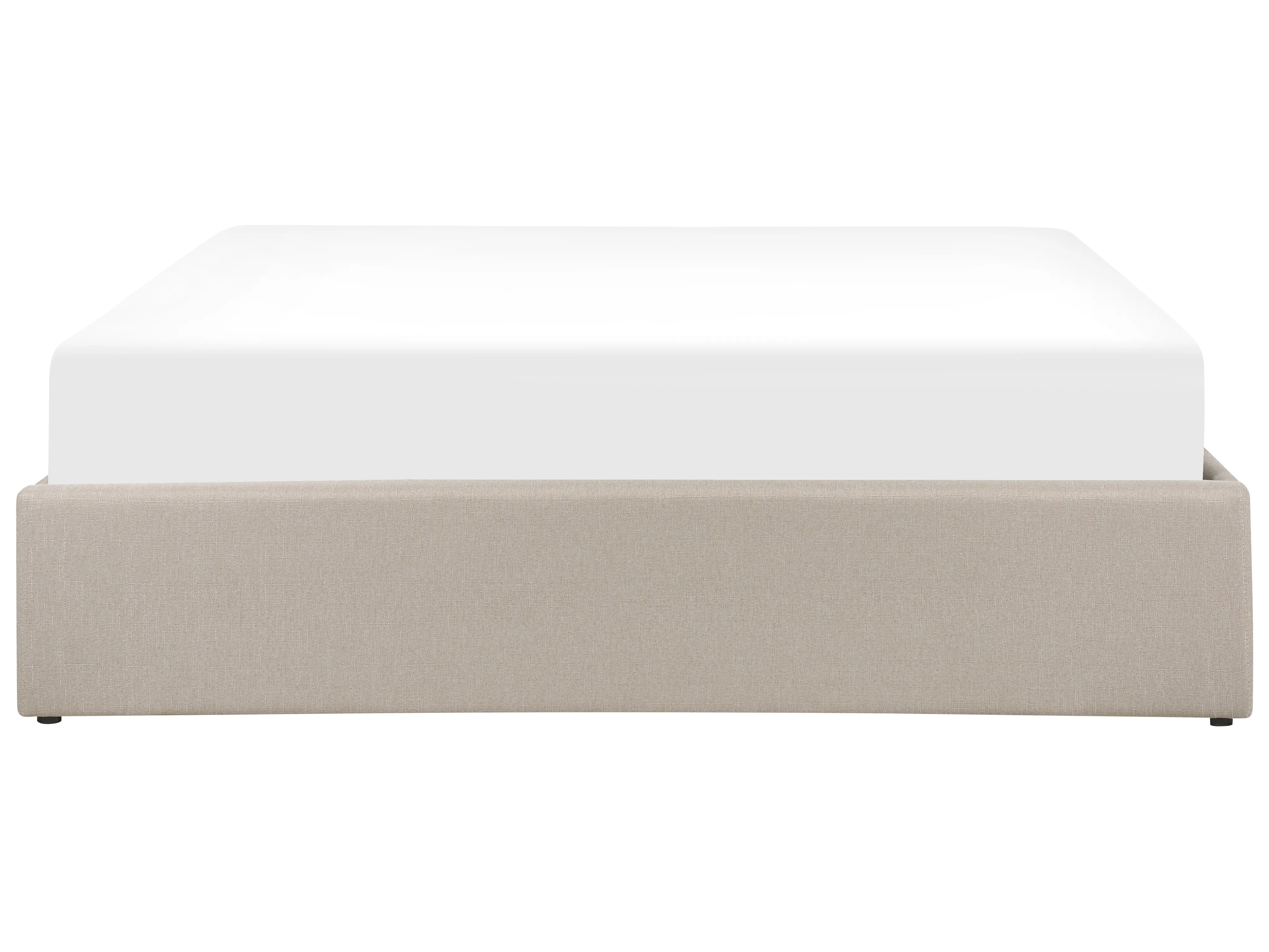 Opbergbed zonder hoofdbord Stof DINAN 160 x 200 cm Lichtbruin