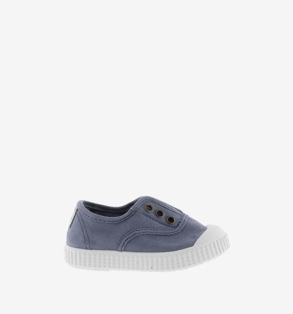 1915 INGLESA TENNIS TOILE DREC® ÉLASTIQUE Baskets en toile avec élastique pour enfant AZUL