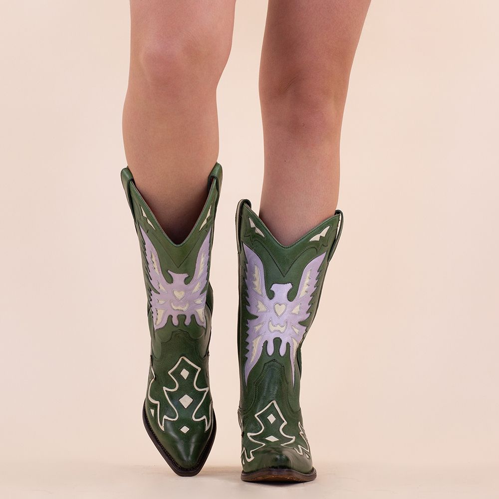 Charley's Girl cowboyboots Pepi groen