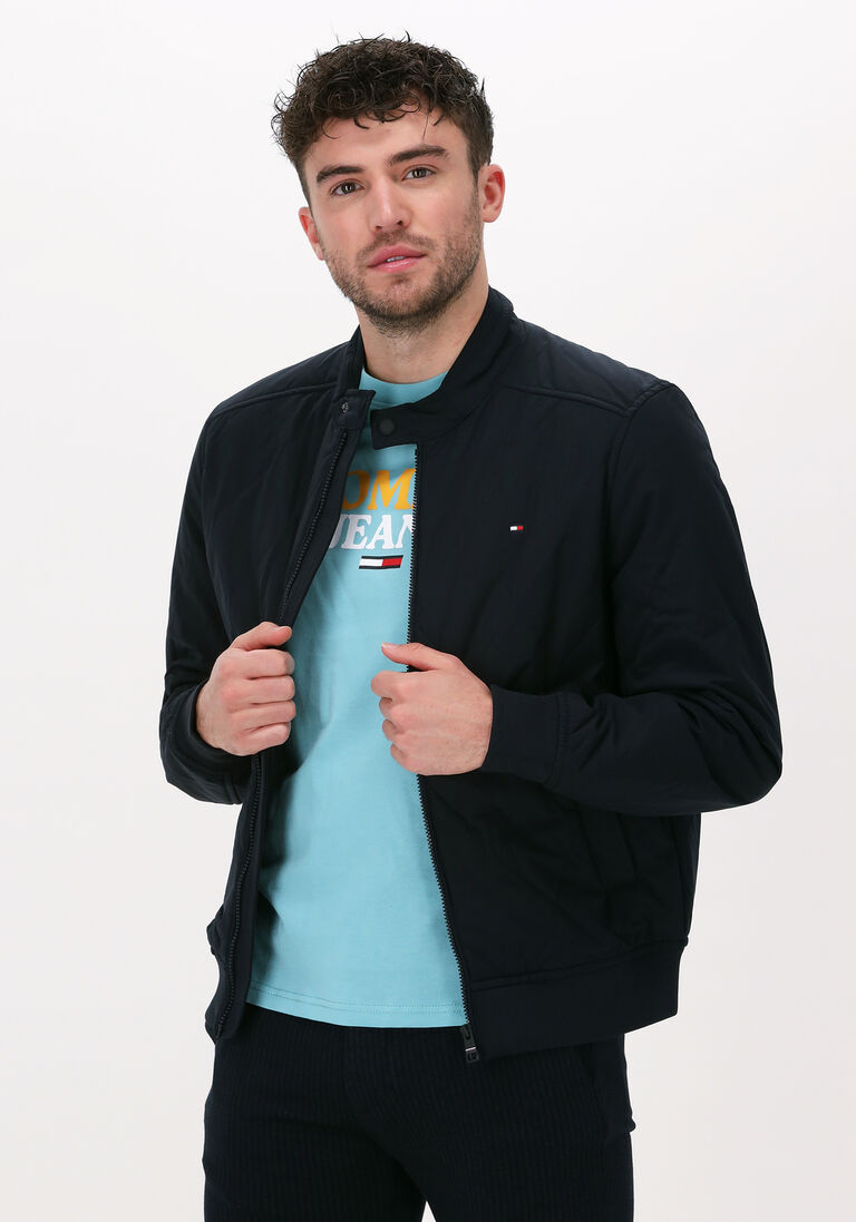 TOMMY HILFIGER donkerblauwe tommy hilfiger jack diamond quilted bomber
