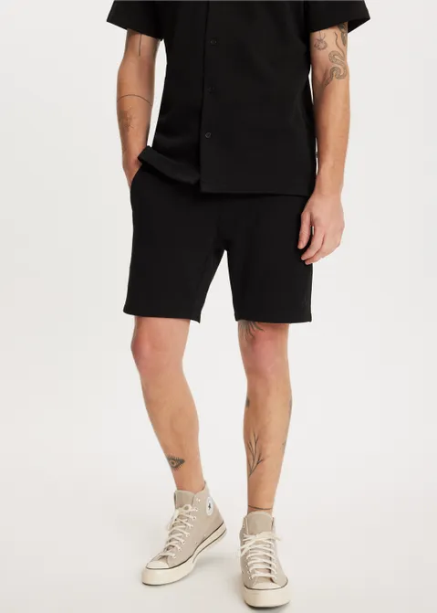 Jogger korte broek zwart (ZWART)