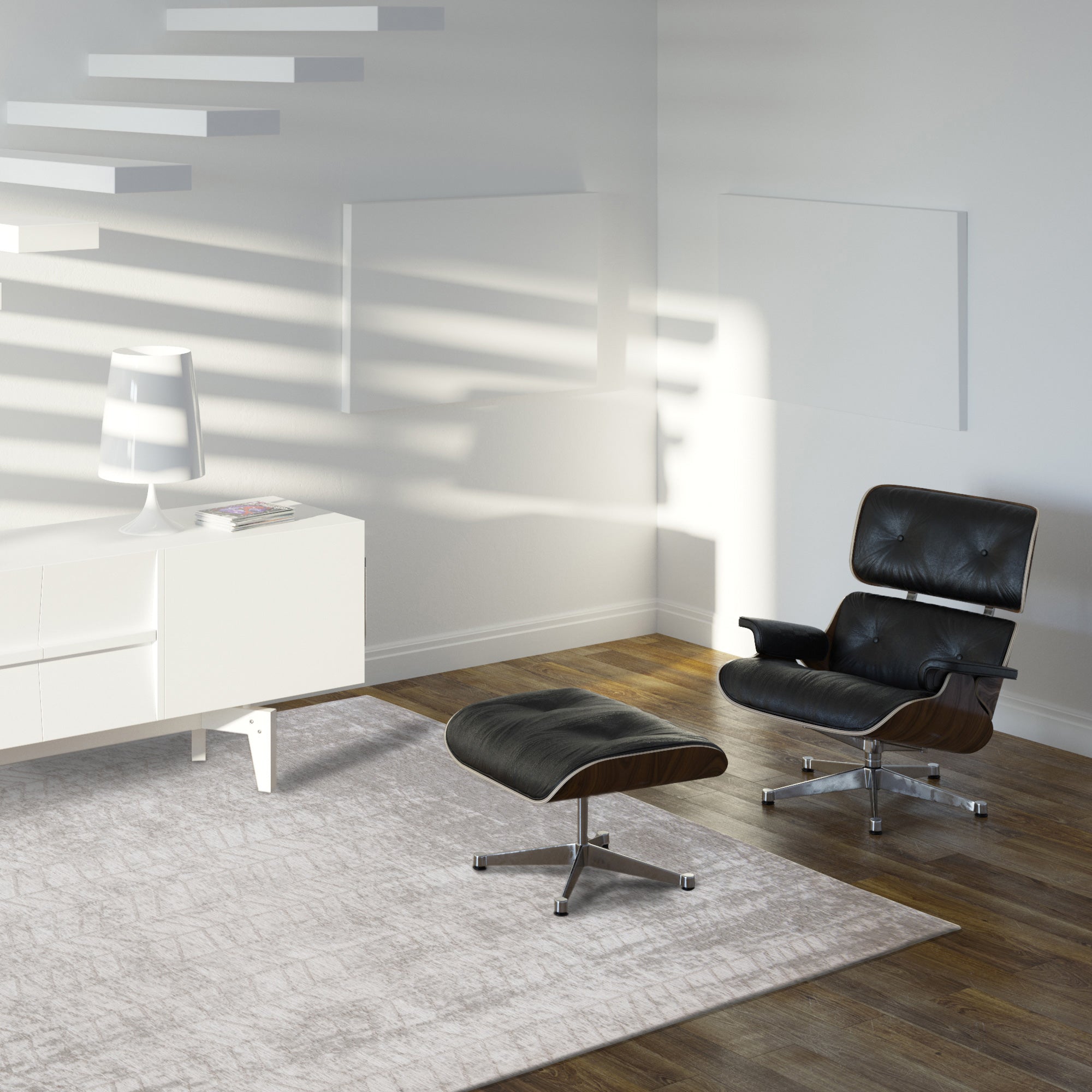 Louis de Poortere Jacob's Ladder Vloerkleed 200 x 280 cm - White Plains
