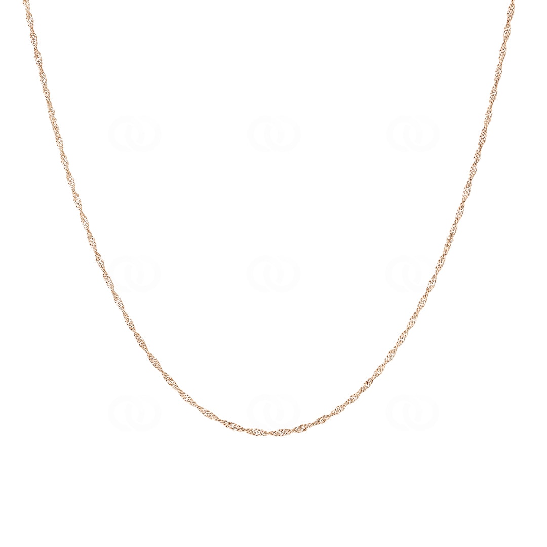 Singapurkette 750/18 K Rotgold 1.2mm
