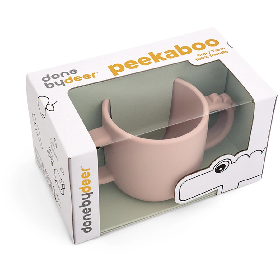 Done by Deer™ Becher Peekaboo Croco in rosa