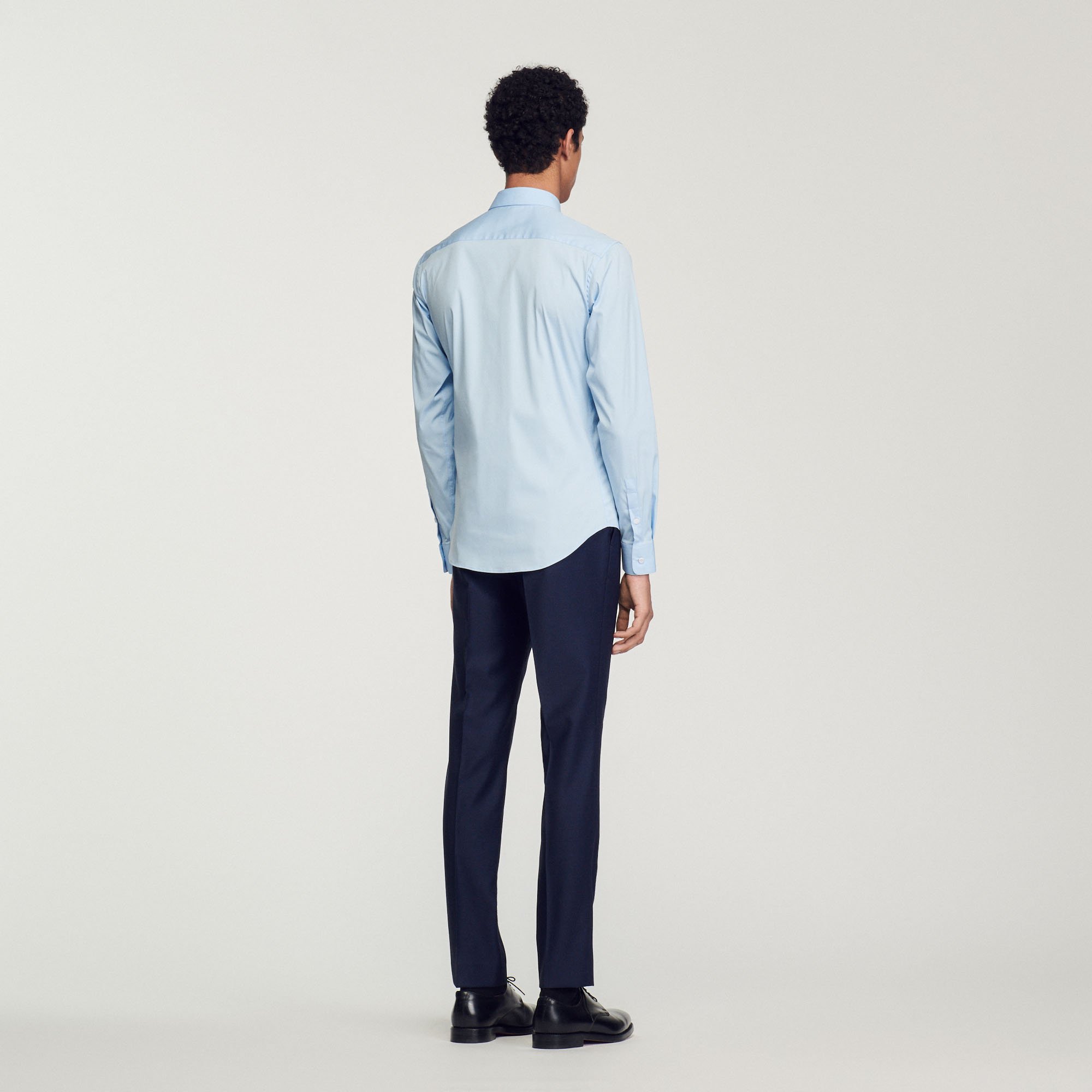Chemise ajustee en coton stretch