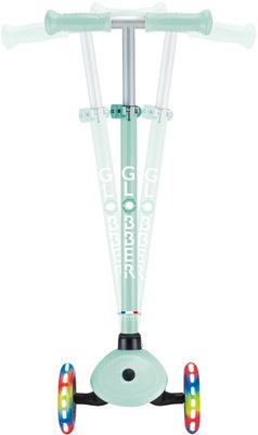 Globber Primo Sammenleggbar Lights V2 3-hjuls Sparkesykkel, Pestel Mint