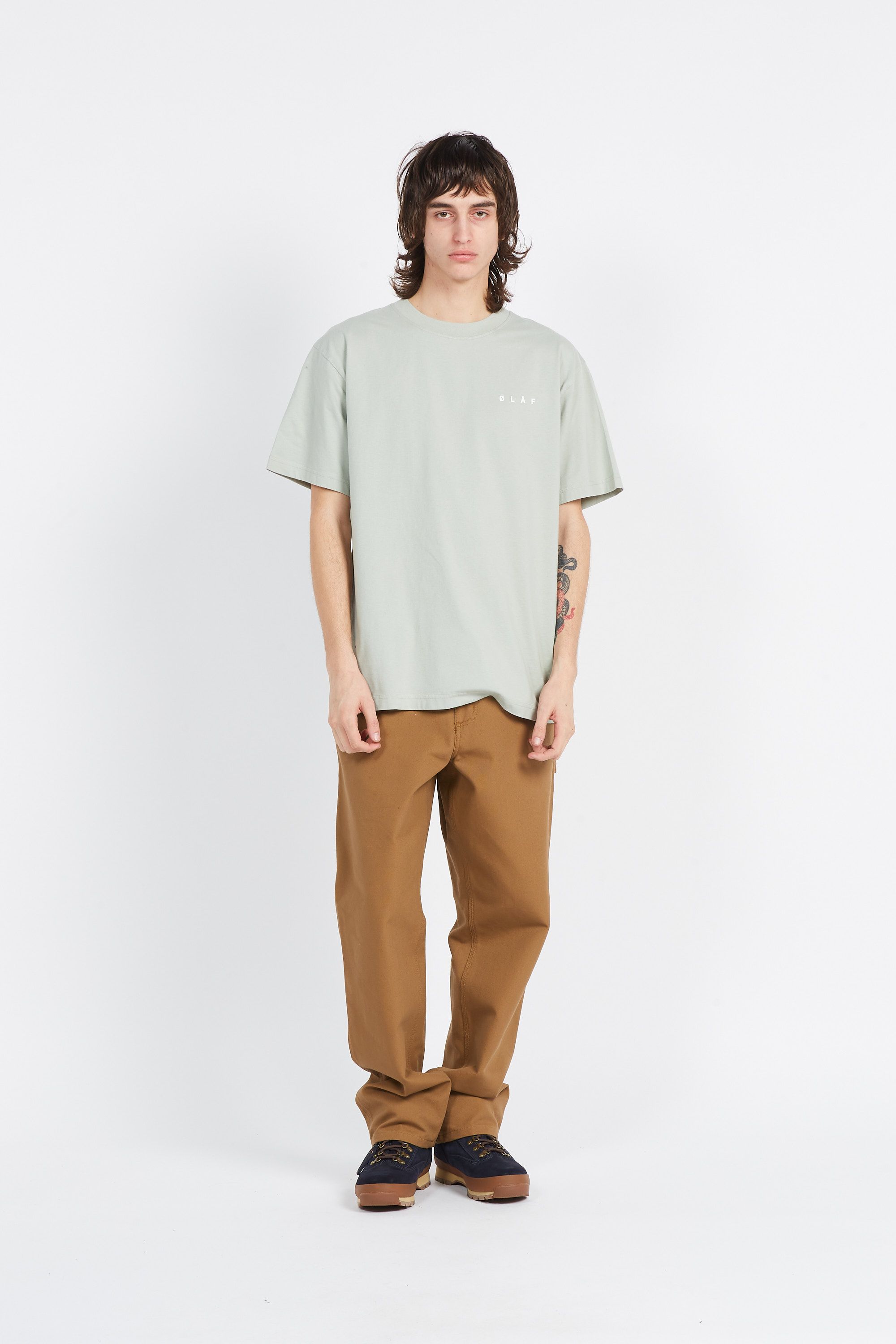 OLAF T-shirt PIXELATED FACE TEE Vert