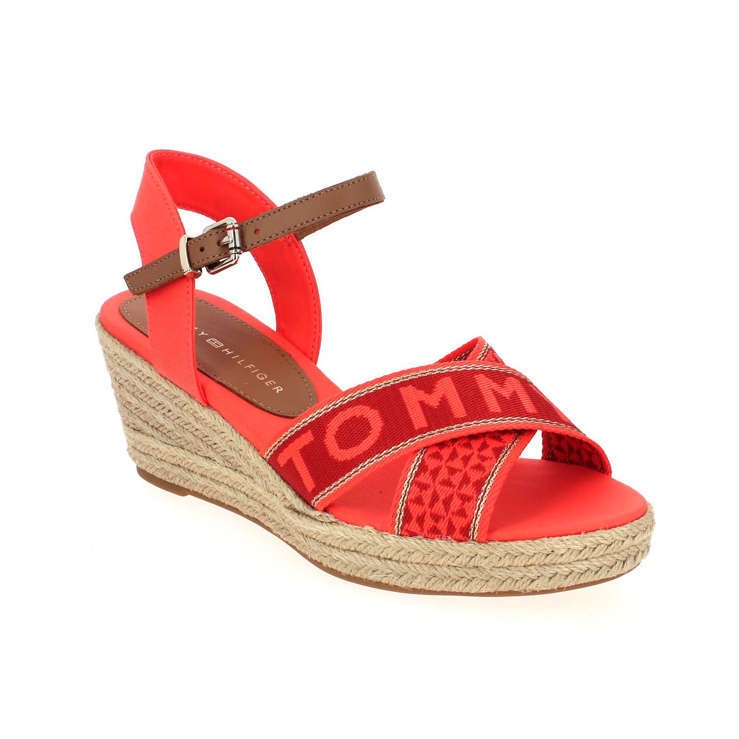 Sandales femme TOMMY HILFIGER TOMMY WEBBING LOW WEDGE SANDAL