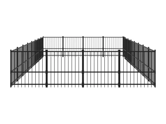 Chenil cage enclos pac noire 776 x 388 x 100 cm 02_0041834