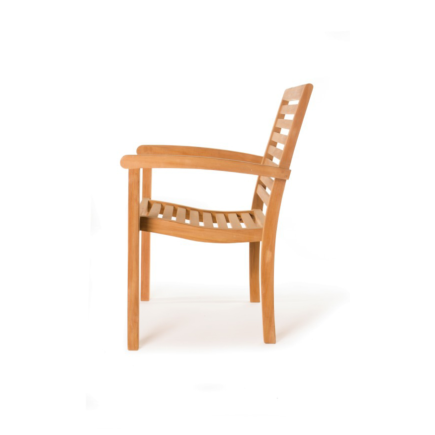Stuhl 'Olofsson' aus Teakholz, stapelbar, L 60 cm, B 53 cm, H 90 cm günstig bestellen
