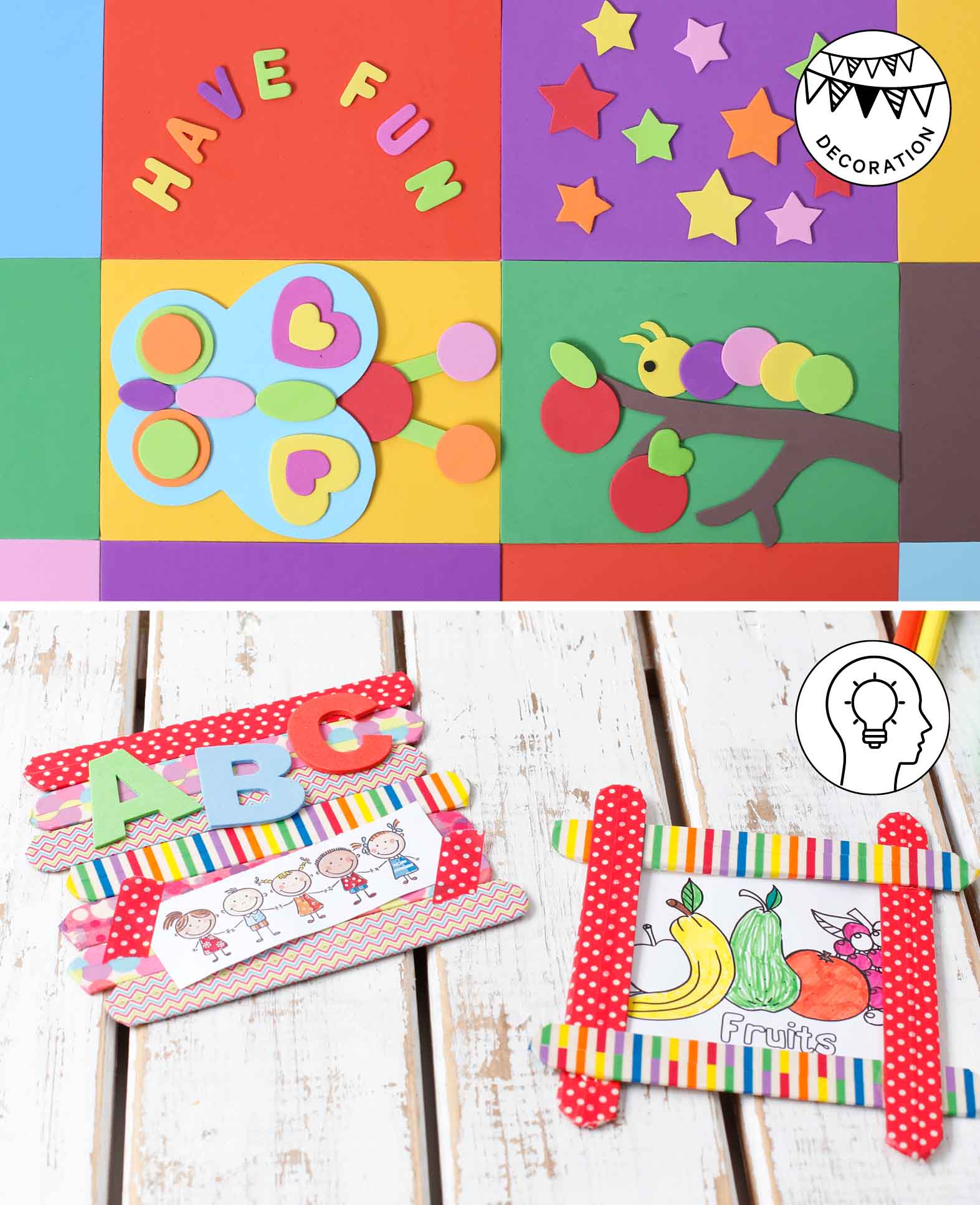 (10er Set) Moosgummi Schaumstoff DIY Deko