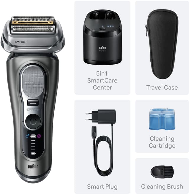 Braun Series 9 PRO+ barbermaskine 9655cc (grå)