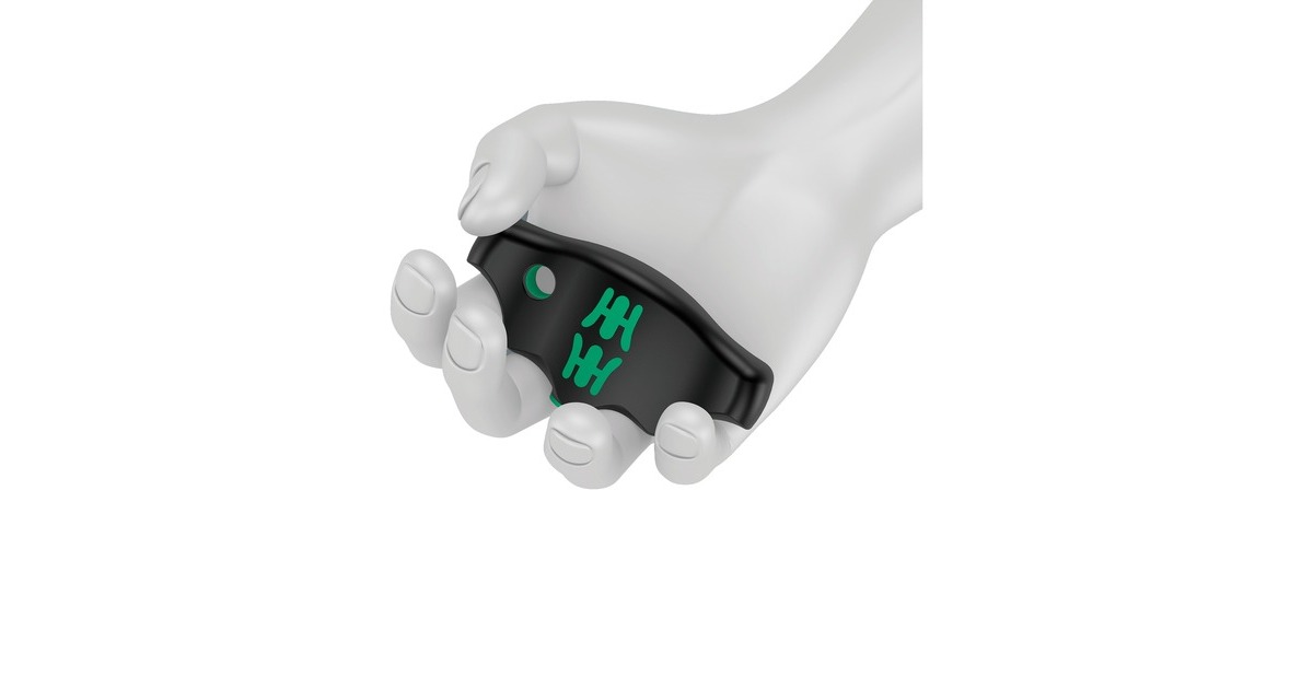 Wera454/10 HF Set Imperial 1 Stiftsleutelset T-greep Hex-Plus  (Zwart/groen, met vasthoudfunctie, duims, 10-delig)