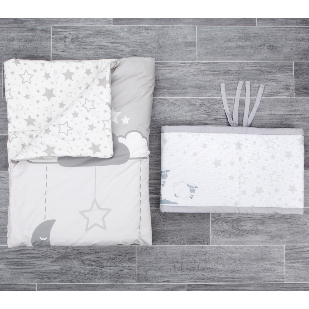 CuddleCo Comfi Dreams 4-teiliges Bettwäscheset „Schlafendes Schaf“