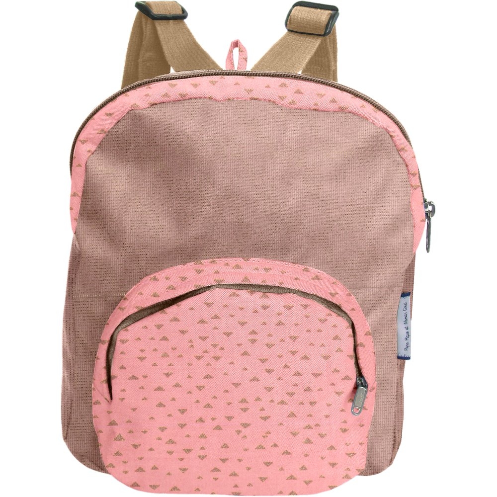 Petit Sac À Dos Triangle Or Poudré