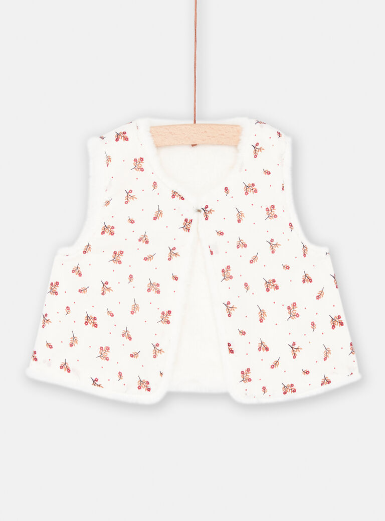 Cardigan en fausse fourrure pour bébé fille