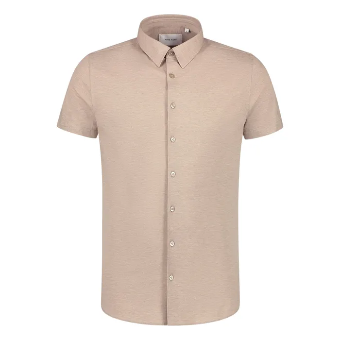 Pure Path Piqué Shortsleeve Overhemd Heren