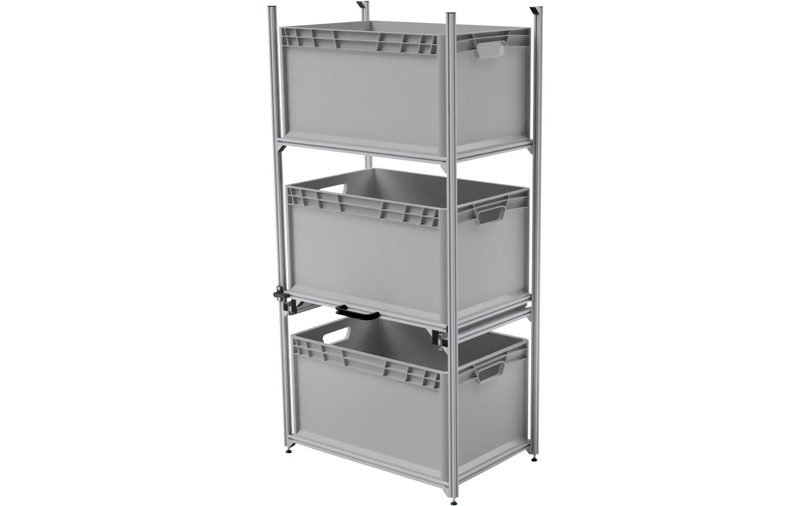 Regalsystem Quer 64 mit Teleskop SYS-Rack