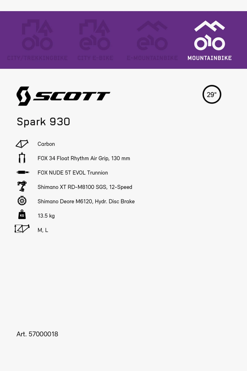 SCOTT Spark 930 Mountainbike 2023