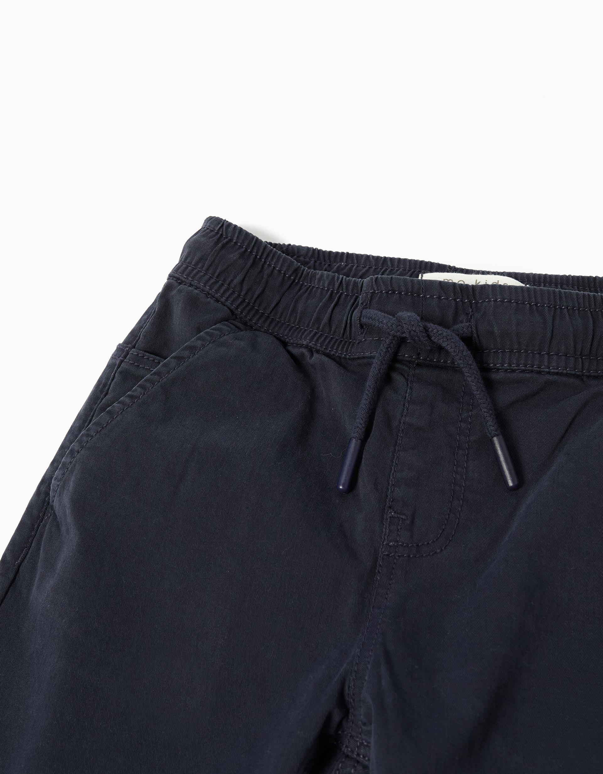 Calças Joggers, Menino, Azul Escuro