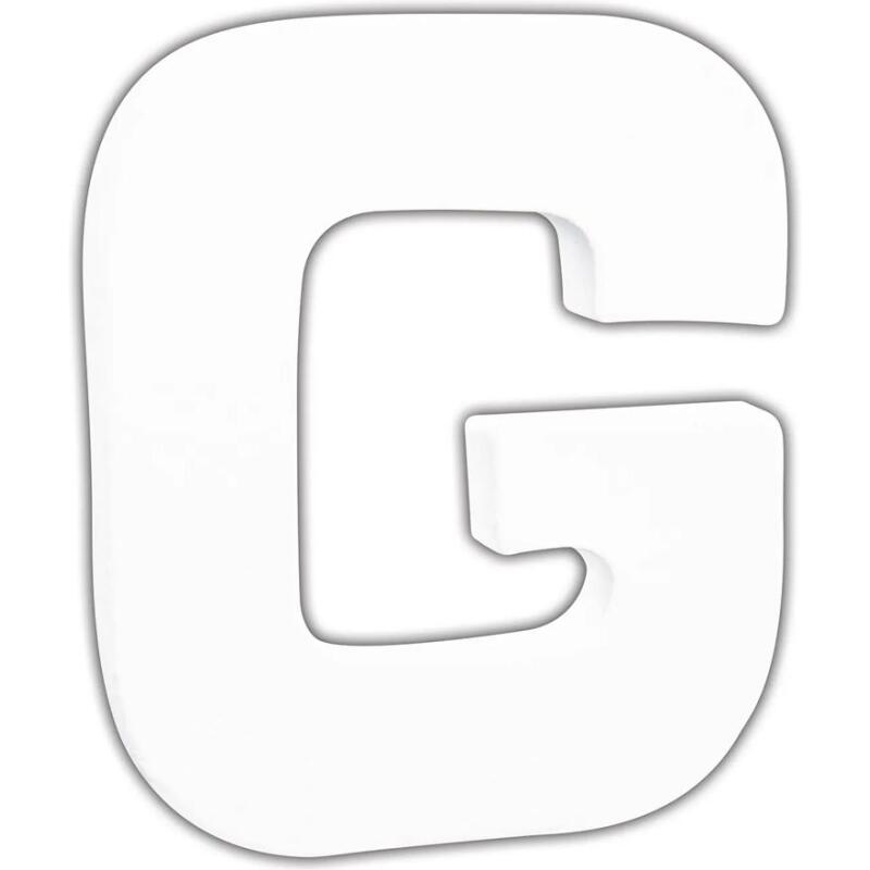 Petite lettre G 12cm - Blanc