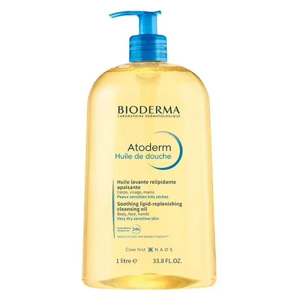 Óleo de Banho Suavizante Bioderma Atoderm para Pele Atópica Muito Seca 1L