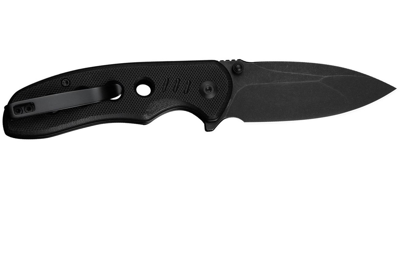 Civivi Triptych C23085B-1 Blackwashed 14C28N, Black G10, zakmes