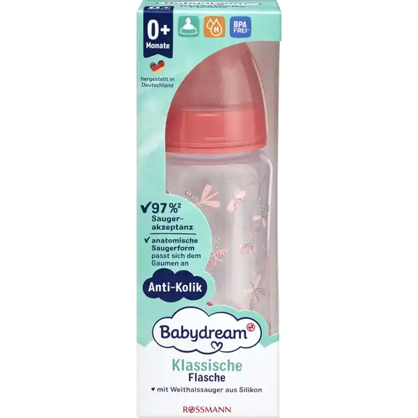 BABYDREAM FLASCHE DIE KLASSISCHE 300 ML AB 0 MONATEN