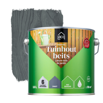 Lacq Tuinhout beits dekkend zwart 2,5 liter