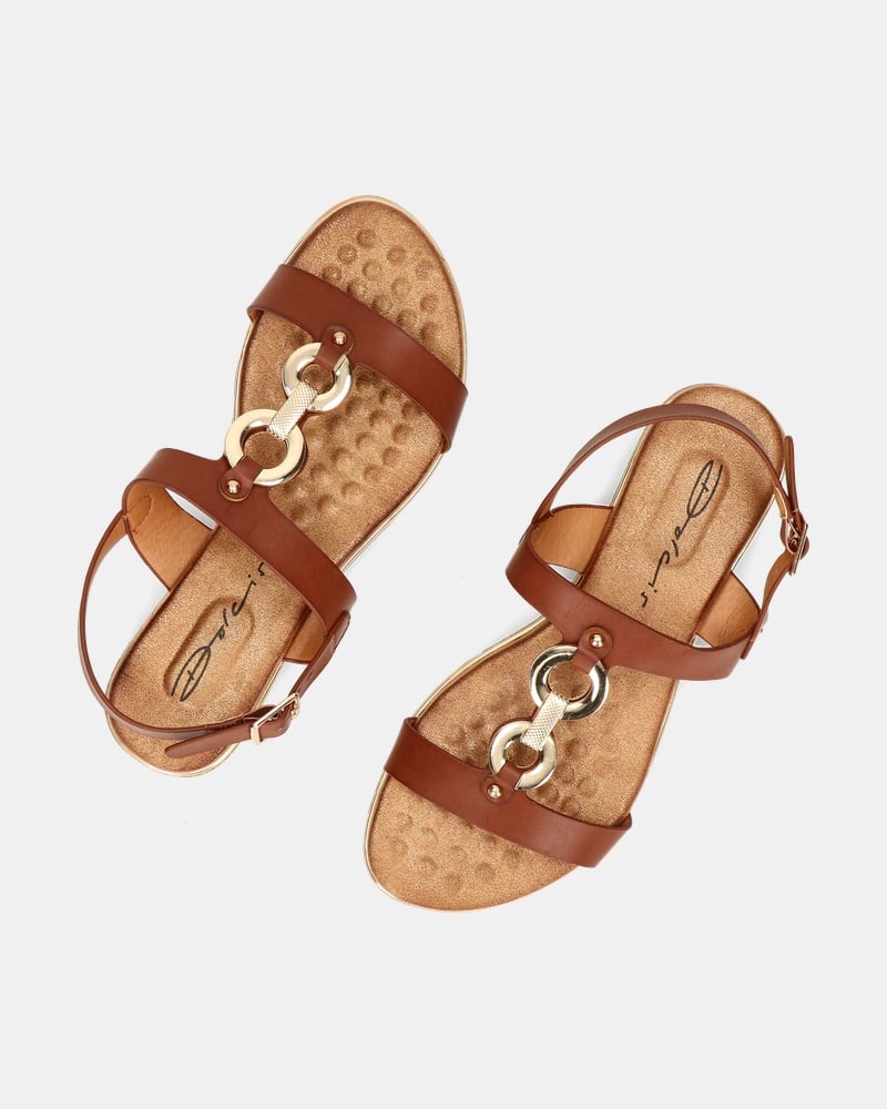 Dolcis Sandalen  - bruin