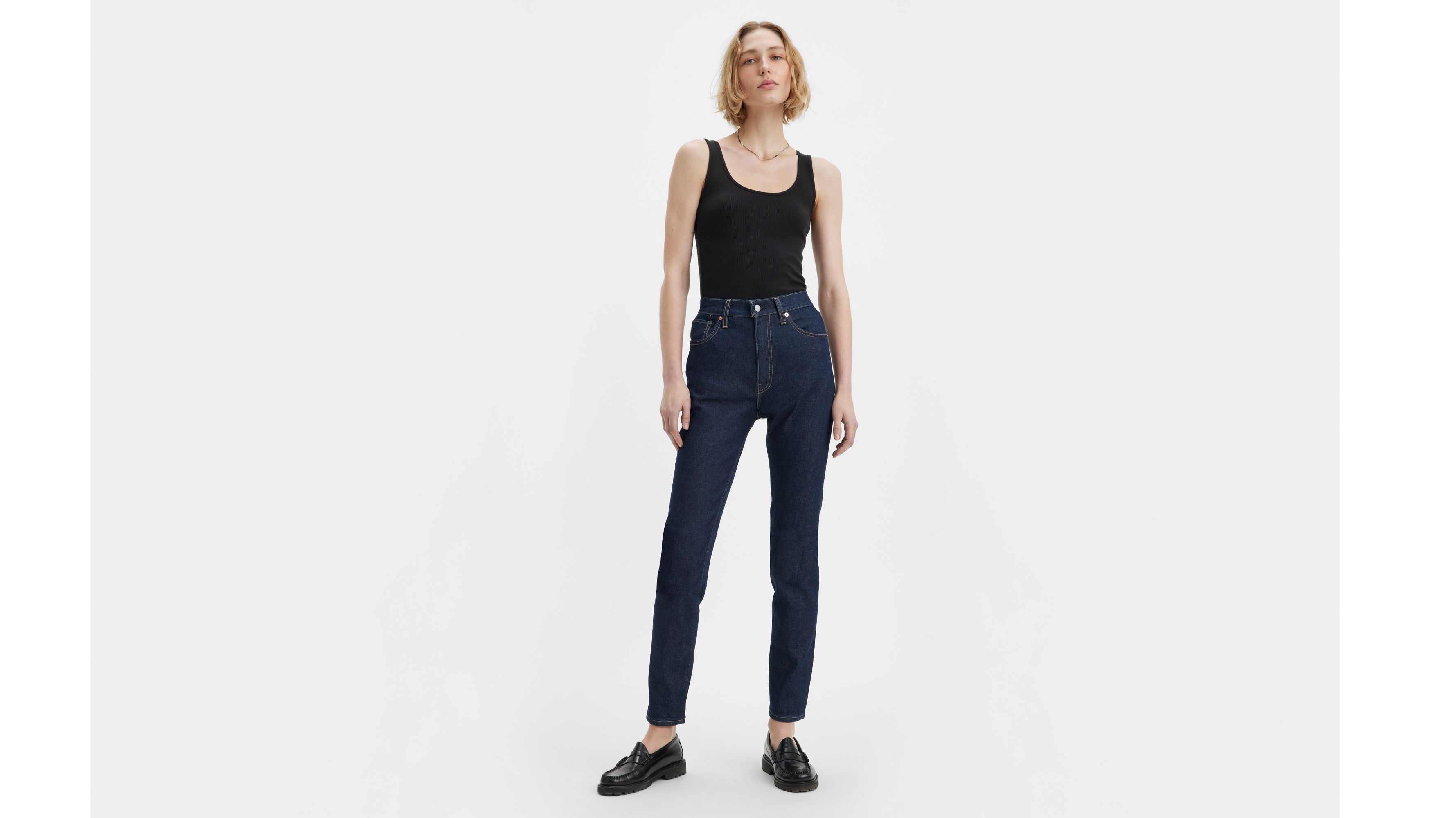 Jean Levi's® taille haute - Moj Hr Slim Dark Rinse - Bleu