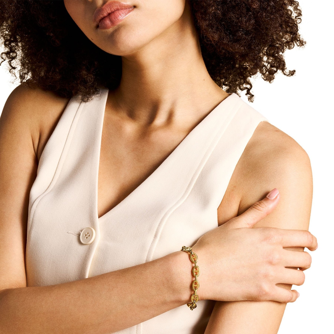 Fossil Armband Heritage D-Link Gold
