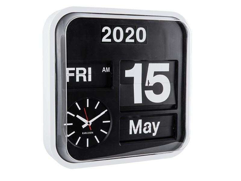 Wall Clock Big Flip KA4200 Black
