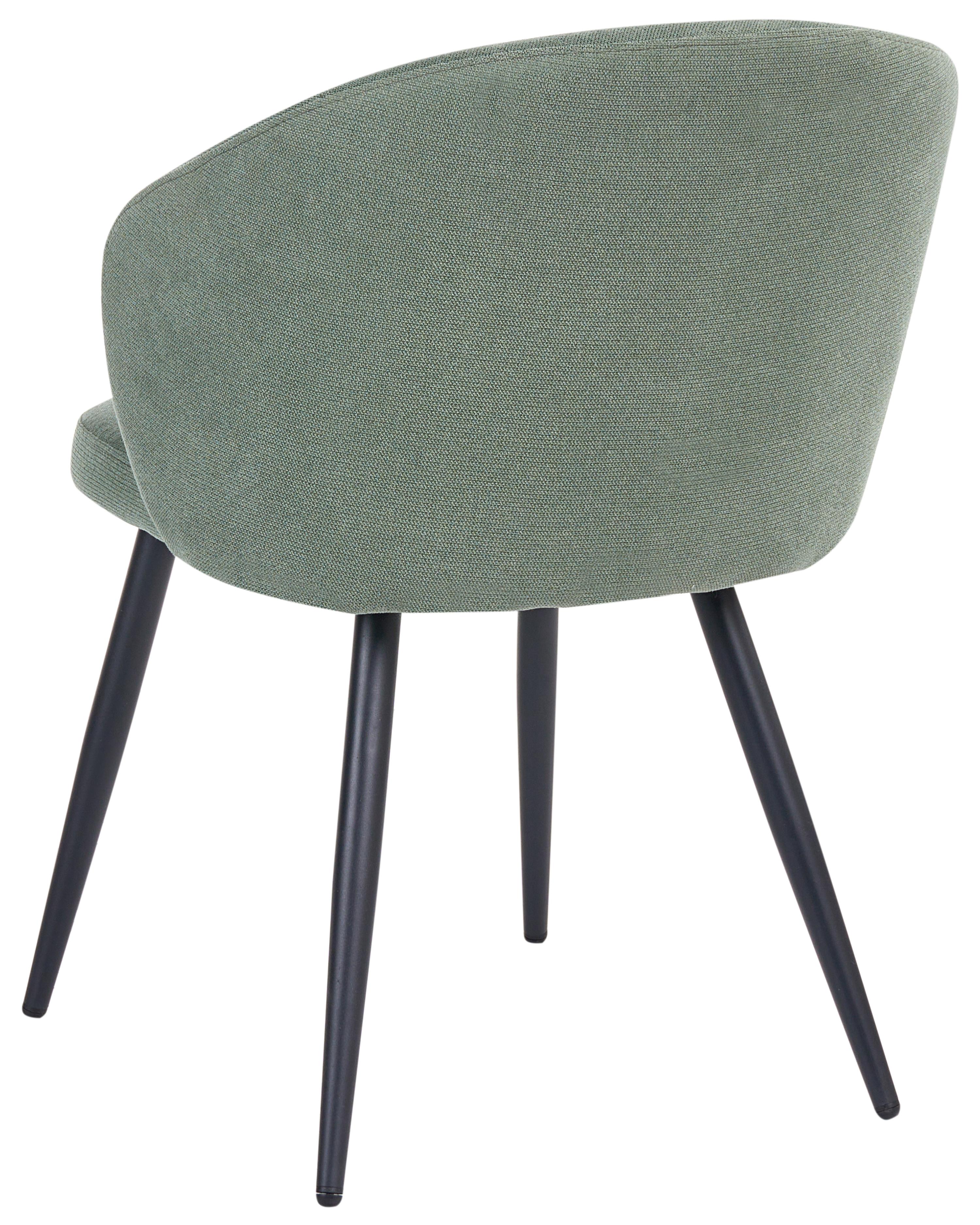 Set van 2 eetkamerstoelen MOUNDVILLE Stof Lichtgroen
