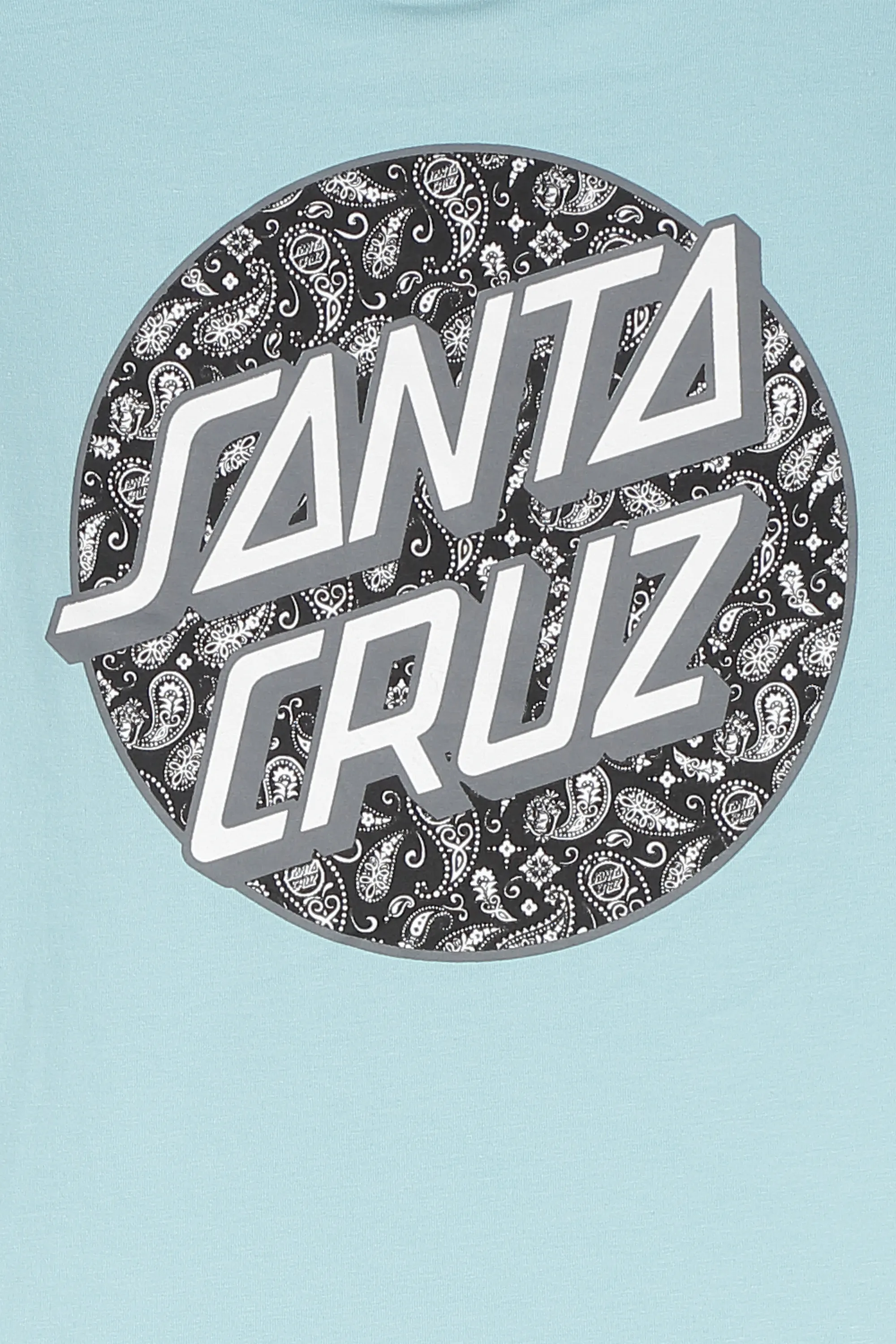 SANTA CRUZ T-shirt Screaming Paisley Dot Bleu