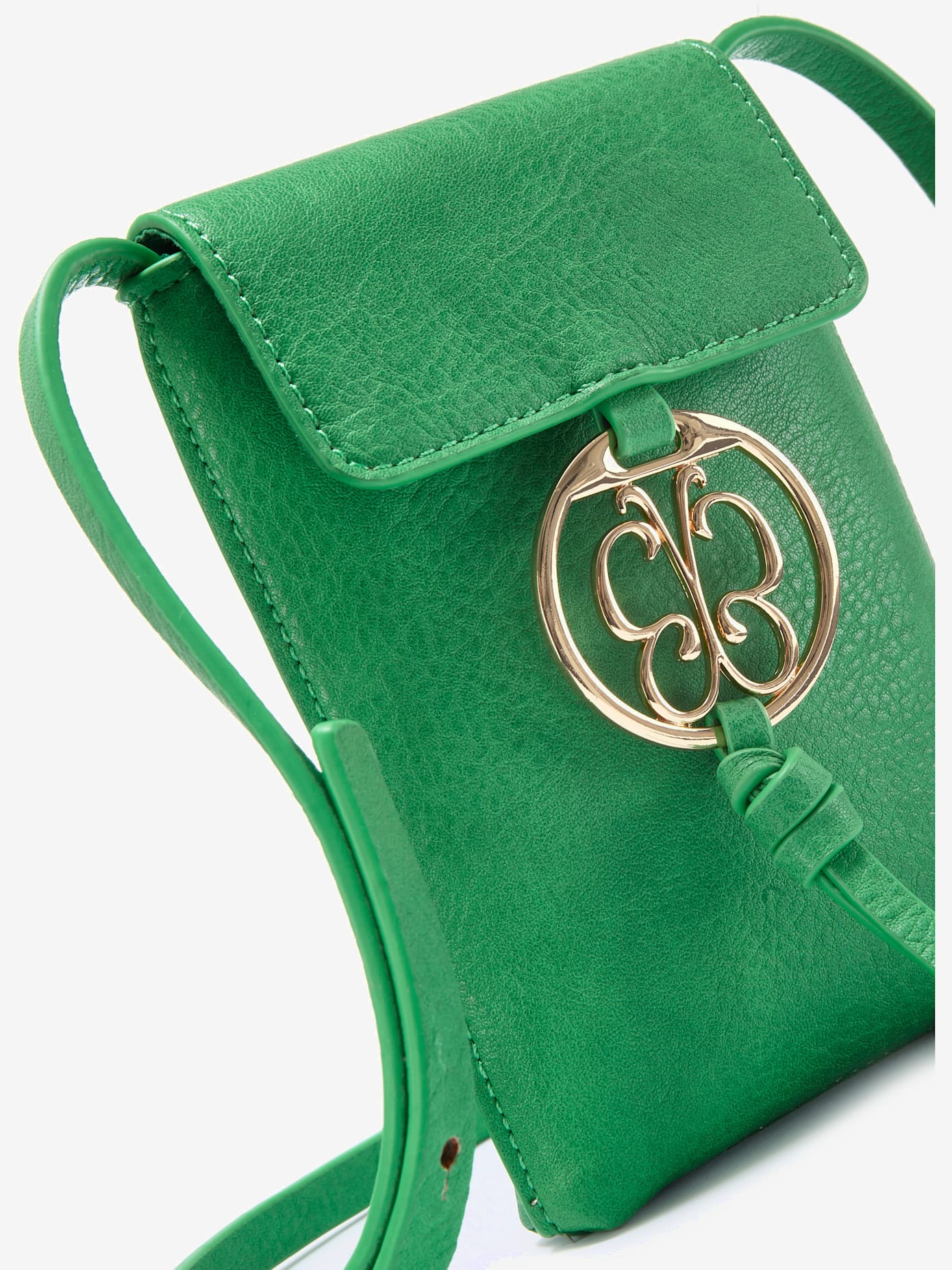 Sac en bandoulière pochette pour téléphone tendance avec détails couleur or