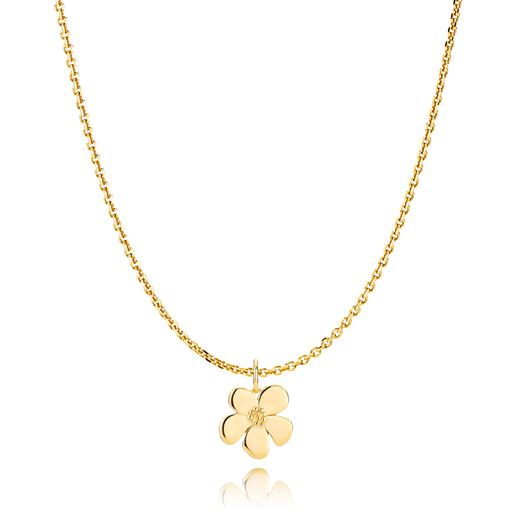 Izabel Camille Pansy Halskæde, Gold Plated, 40-45 cm